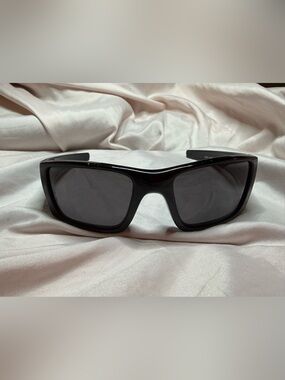 Oakley Black Wraparound Sunglasses with Dark Lenses